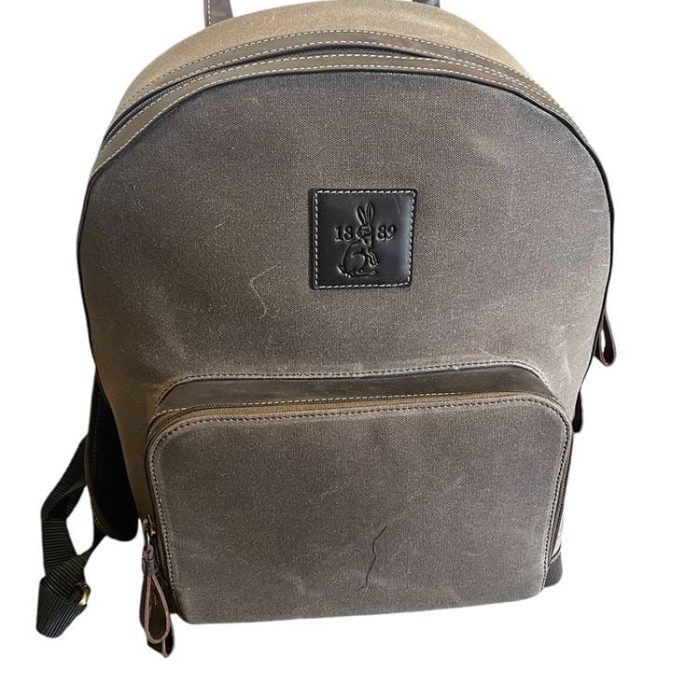 Canvas/Leather Backpack